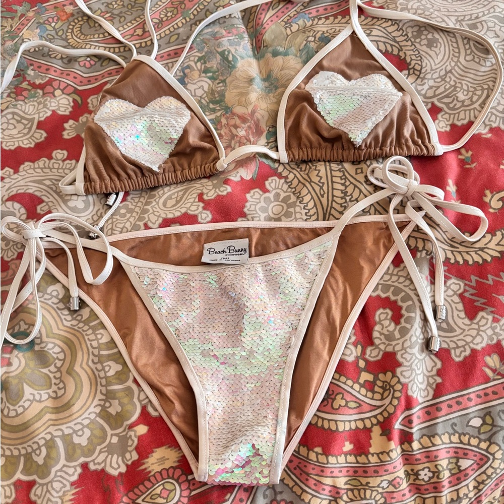 Beach Bunny Iridescent Heart Bikini